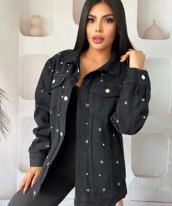 Chaqueta oversize  unisex con taches - 120