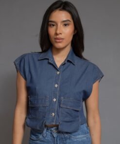 Blusa en jean para mujer -10015